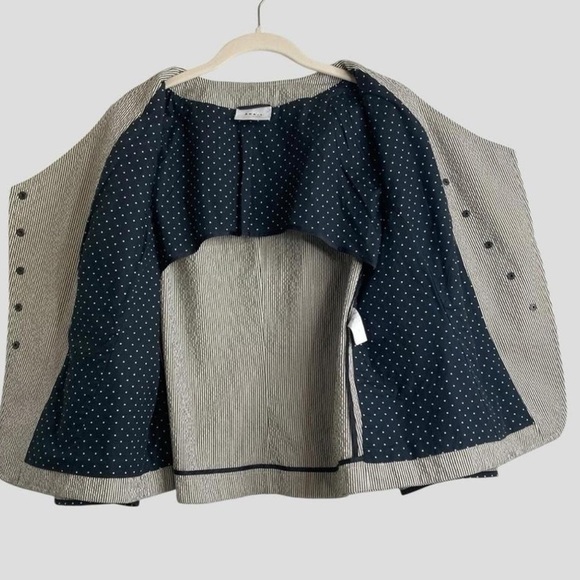 Akris Punto Asymmetrical Jacket Sz. 14 Luxury Designer Swiss Tailored - Picture 2 of 7